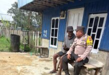 Bhabinkamtibmas Polres Deiyai Aktif Jaga Kamtibmas Lewat Kegiatan Sambang Warga