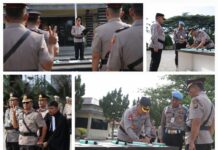 Kapolres Sergai Pimpin Upacara Sertijab Sejumlah Pejabat Utama di Lingkungan Polres Sergai