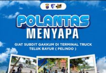 Polantas Menyapa di Terminal Truck Teluk Bayur, Ditlantas Polda Sumbar Gaungkan Keselamatan Jalan Lewat Pendekatan Persuasif