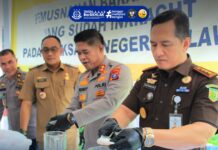 Kejari Belawan Gasak 216 Perkara, Sabu Ratusan Gram Hingga Sajam Dimusnahkan Tanpa Sisa