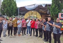 Rombongan Dit Intelkam Polda Sumut Hadiri Pernikahan Briptu Samuel Deopin Saragih dan Efri Elsridayani Purba