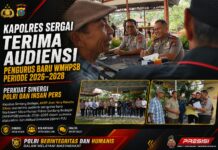 Kapolres Sergai Terima Audiensi dan Silaturahmi Pengurus Baru WMHPSB Periode 2026–2028