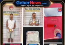 Satres Narkoba Polres Sergai Ringkus Pengedar Sabu di Pasar Bengkel, Rumah Digerebek, Dua Orang Diamankan