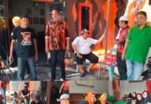 Guntur Syahputra Potong 2 Ekor Lembu Qurban di Kantor PAC Pemuda Pancasila Medan Denai