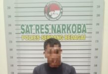 Sat Res Narkoba Polres Sergai Tangkap Pengedar Shabu-Shabu di Teluk Mengkudu