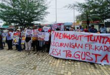 Aksi Unjuk Rasa Warnai Polemik Pilkades Tanjung Gusta, Masyarakat Ajukan 7 Tuntutan