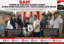 Sah! Terima SK dari DPD Garuda Sumut: Elinda Resmi Nakhodai DPC Partai Garuda Kota Medan