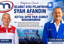 Ketua IMO Sumut HA Nuar Erde Ucapkan Selamat kepada Syah Afandin, PAN Sumut Diyakini Kian Solid dan Maju
