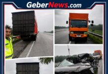 Laka Lantas di Tol Medan-Tebing Tinggi, Mobil Inova Tabrak Truk, 5 Orang Luka-luka