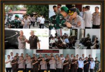Perkuat Sinergitas, Kapolres Sergai Kunjungi Kodim 0204/DS dan Kejaksaan Negeri