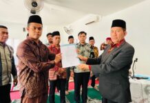 Kepala KUA Namorambe Lantik Pengurus BKM Ar-Ridho Periode 2026–2030, Perkuat Syiar Islam dan Kemakmuran Musholla