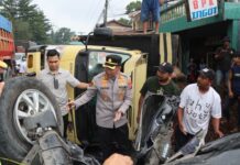 Kapolrestabes Medan Pimpin Langsung Evakuasi Kecelakaan Beruntun di Sibolangit, Jalur Medan–Berastagi Kembali Normal