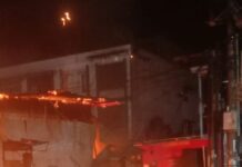 Jago Merah Mengamuk di Simpang Pasar 4 Marelan, Deretan Ruko Ludes Dilalap Api