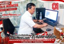 Pembina GeberNews.com Nazaruddin Ajak Masyarakat Perkuat Semangat Persatuan Sambut HUT ke-81 RI