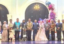 Ketum DPP TKN Kompas Nusantara Hadiri Resepsi Pernikahan Putri Drs. H. Darussalam Pohan, M.AP