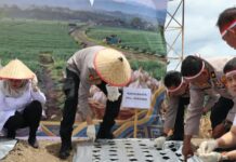 Polri Dukung Swasembada Pangan, Polresta Deli Serdang Ikut Tanam Bawang Putih Serentak di 17 Provinsi