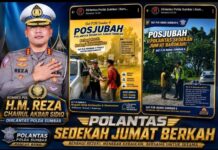 Kombes Pol. H.M. Reza Chairul Akbar Sidiq: Sedekah Jumat, Langkah Kecil untuk Kebahagiaan Masyarakat