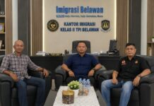 Kepala Imigrasi Belawan Terima Silaturahmi Wakil Ketua PB Pendawa Indonesia