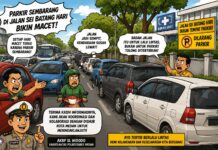 Parkir Sembarangan di Jalan Sei Batang Hari Picu Kemacetan, Kasatlantas Polrestabes Medan Janji Tindak Lanjuti