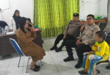 Wujud Kepedulian Polri, Sat Binmas Polres Sergai Evakuasi dan Serahkan Anak Terlantar ke Dinsos
