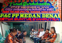 Turut Berduka, PAC Pemuda Pancasila Medan Denai Bersama Ketua Ranting Sambangi Rumah Duka
