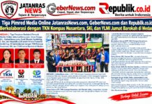 Tiga Pimred Media Online Berkolaborasi dengan TKN Kompas Nusantara, SKi dan YLMI dalam Jumat Barokah di Medan