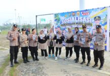Wujudkan Generasi Emas, Polres Sergai Gelar Senam Sehat dan Sosialisasi SMA Kemala Taruna Bhayangkara
