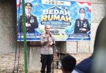 Polres Sergai Bangun Rumah Layak Huni bagi Warga Kurang Mampu di Perbaungan