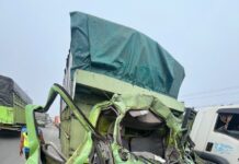 Tabrakan Beruntun Tiga Kendaraan di Perbaungan, Sopir Angkot KUPM Meninggal Dunia dan 9 Orang Luka-Luka